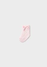 Mayoral Newborn Girl Openwork Socks Baby Pink