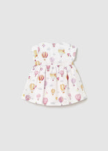 Mayoral Newborn Girl Reversible Dress Air Balloons Pink