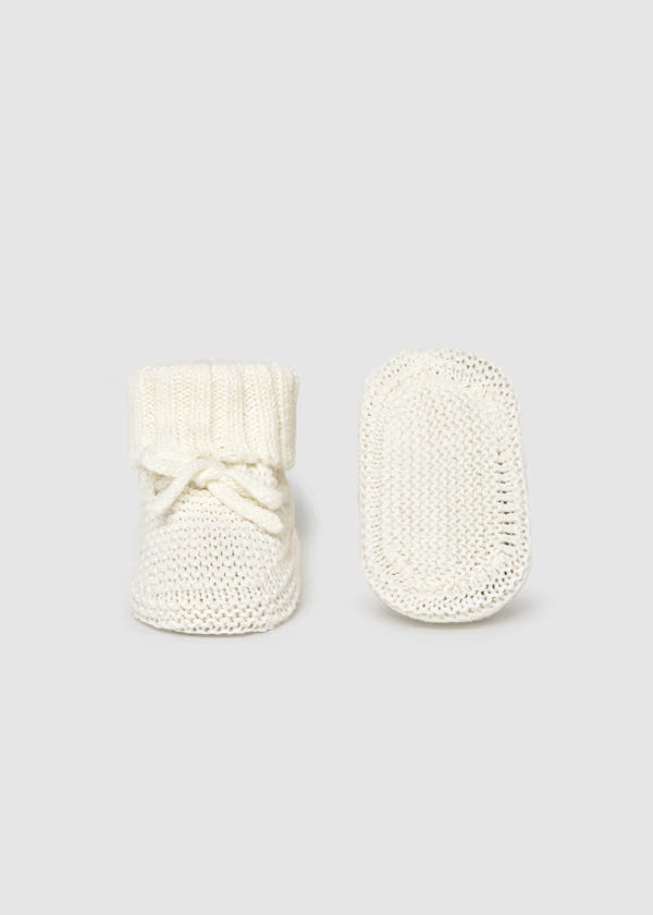 Mayoral Newborn Knit Booties 0M