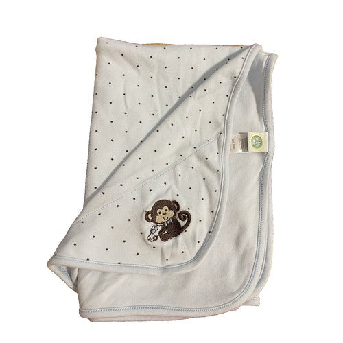 Little Me Tag Along Blanket Blue Monkey