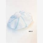 Will Beth- White Blue Baby Hat