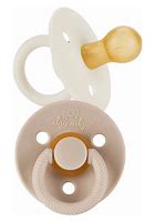 Itzy Soother Natural Rubber Paci Sets | Coconut + Toast
