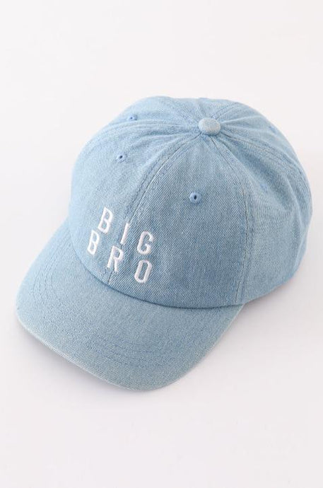 Abby & Evie Blue Big Bro Embroidery Hat