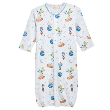 Baby Club Chic-Space Friends Printed Conv. Gown w/ Piping