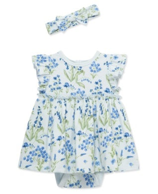 Little Me Bluebells Bsuit Dress