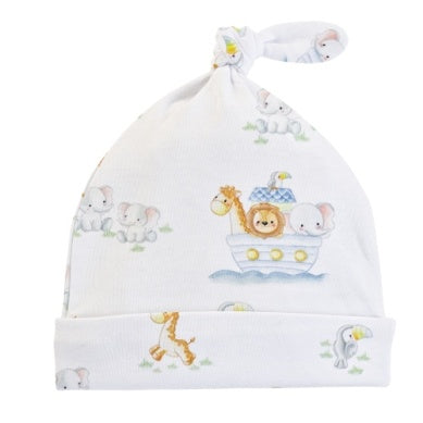 Baby Club Chic- Noah's Ark Printed Hat w/Knot