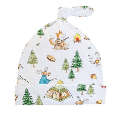 Baby Club Chic - Forest Friends Printed Hat w/Knot