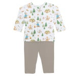 Baby Club Chic- Forest Friends Printed Tee and Pant Set