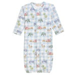 Baby Club Chic- Tiny Barnyard Conv. Gown w/Piping