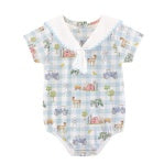 Baby Club Chic- Tiny Barnyard Bubble w/Sailor Collar