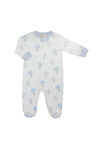 BABY CLUB CHIC LETS FLY TOGETHER BLUE ZIPPED FOOTIE
