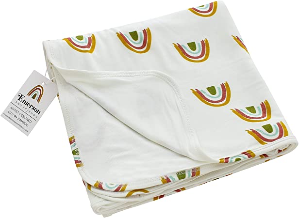 Emerson and Friends - Rainbow Luxury Bamboo Baby Blanket
