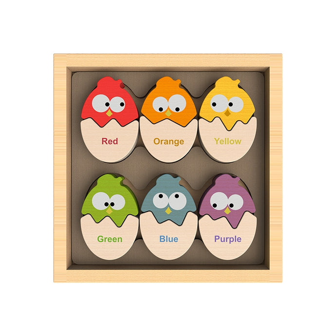 BeginAgain Color 'N Eggs- Bilingual Matching Puzzle