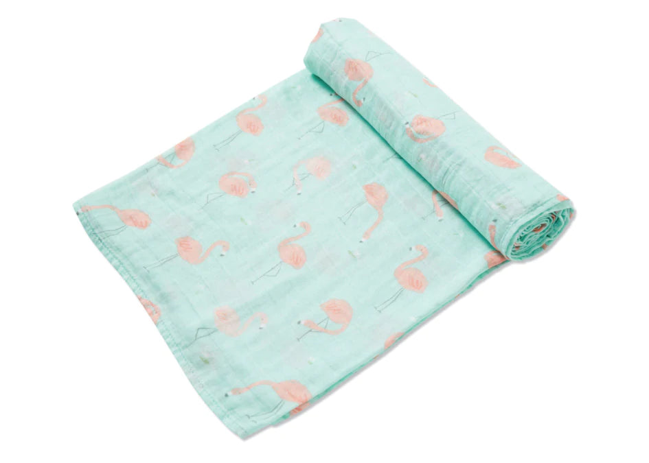 Flamingo best sale muslin blanket
