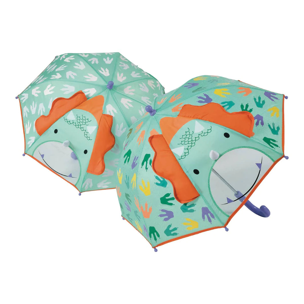 Dinosaur 3D Color Changing Umbrella by Floss & Rock