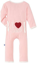 Kickee Pants Holiday Fitted Applique Coverall - Lotus "I Love Dad"
