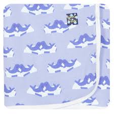 KicKee Pants Swaddling Blanket - Lilac Seals