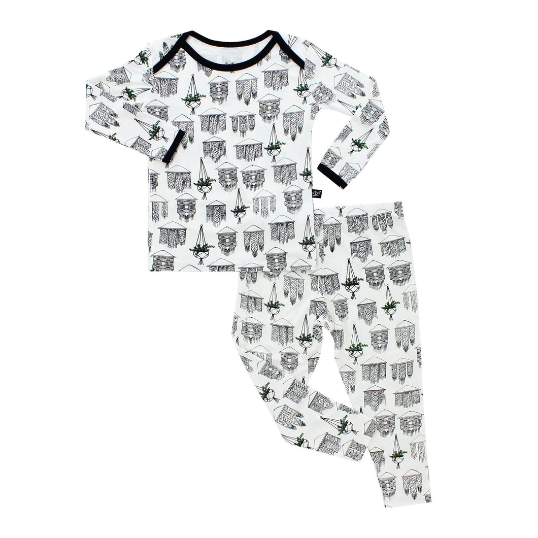 Peregrine Kidswear Macrame Bamboo Two-Piece Pajamas