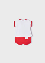 Mayoral Strawberry and Red Shorts Set
