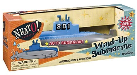Neato! Wind Up Diving Submarine Toy