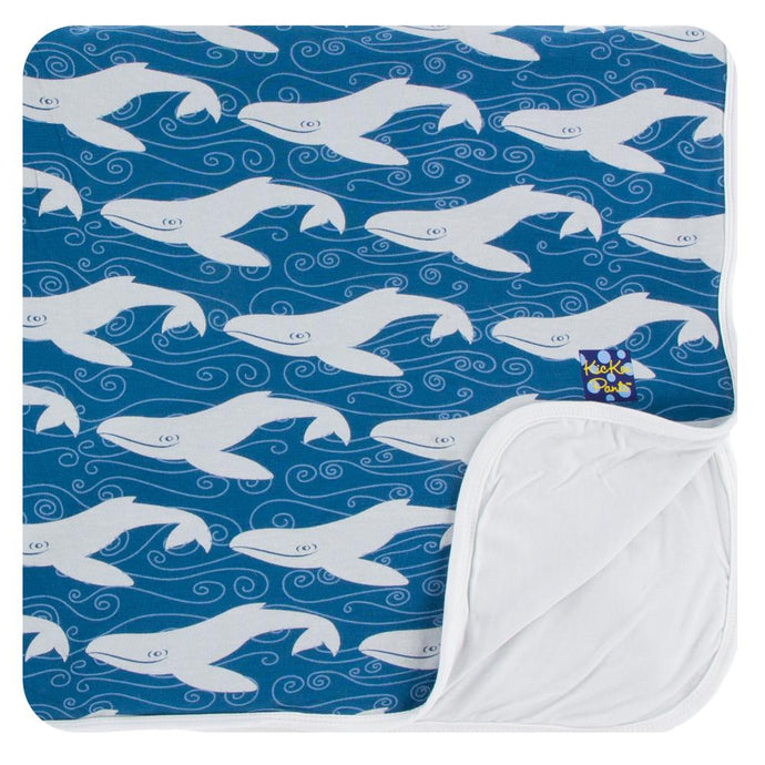 KICKEE PANTS TWILIGHT WHALE TODDLER BLANKET