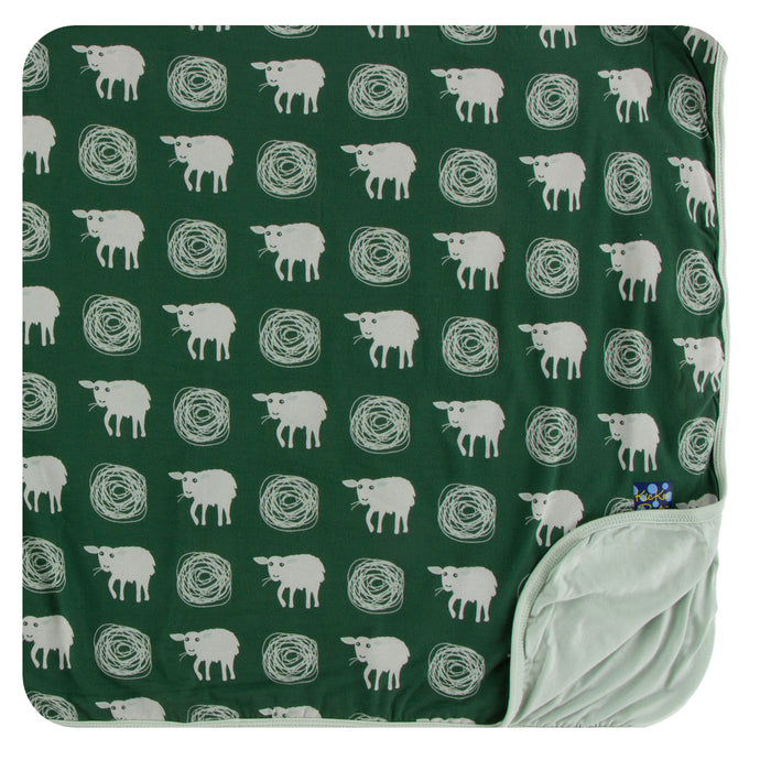 KicKee Pants Print Toddler Blanket - Topiary Tuscan Sheep