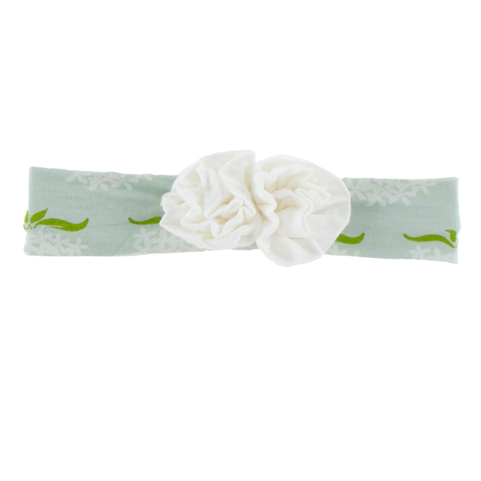 KicKee Pants Print Flower Headbant - Aloe Ixora