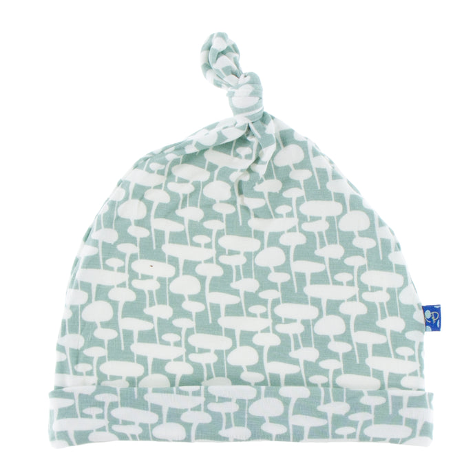 KicKee Pants Print Knot Hat - Jade Mushroom