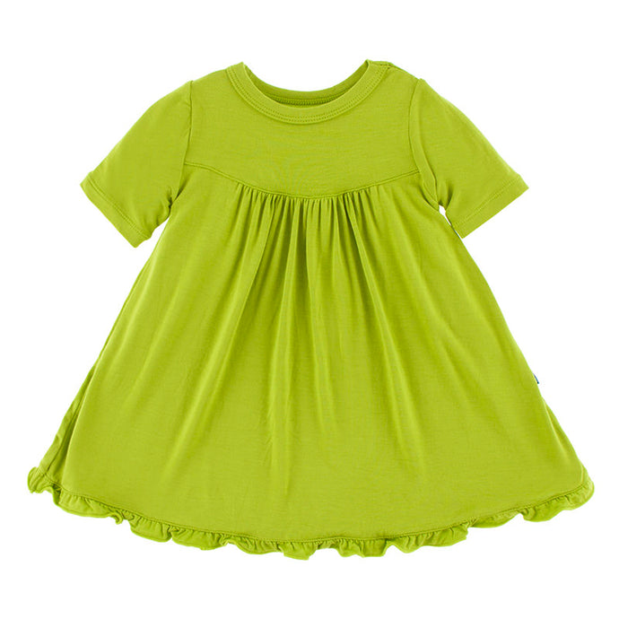 Kickee Pants Basic Classic Short Sleeve Swing Dress in Meadow