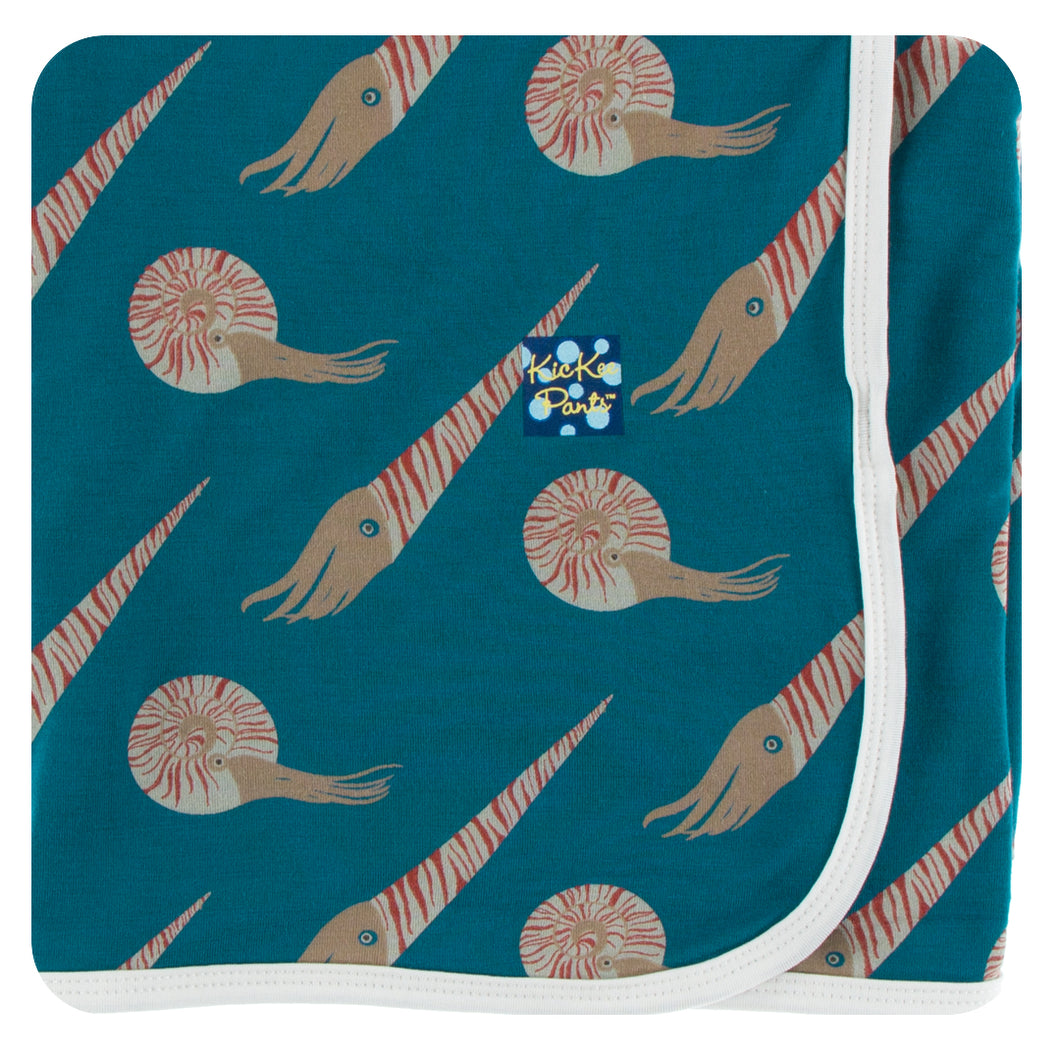 KicKee Pants Print Swaddling Blanket - Cephalopods
