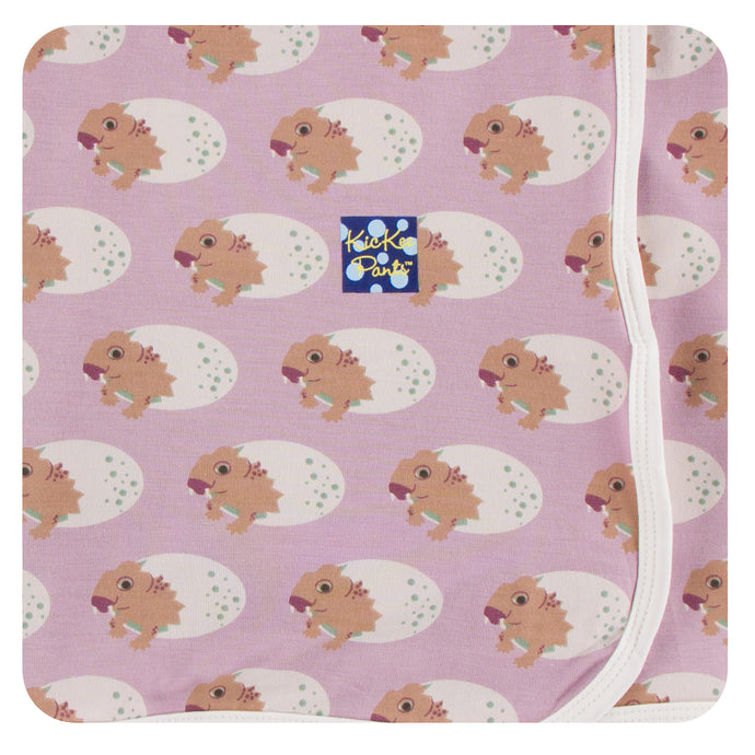 KicKee Pants Print Swaddling Blanket - Sweet Pea Diictodon