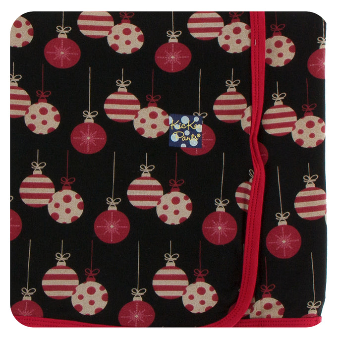 KicKee Pants Print Swaddling Blanket - Midnight Ornaments