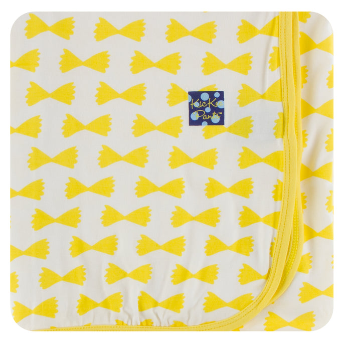 KicKee Pants Print Swaddling Blanket - Natural Farfalle