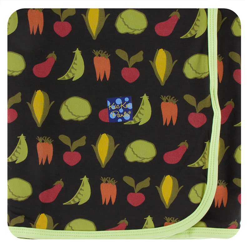KicKee Pants Print Toddler Blanket - Zebra Garden Veggies