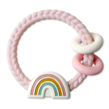 ITZY RITZY SILICONE TEETHER WITH RATTLE