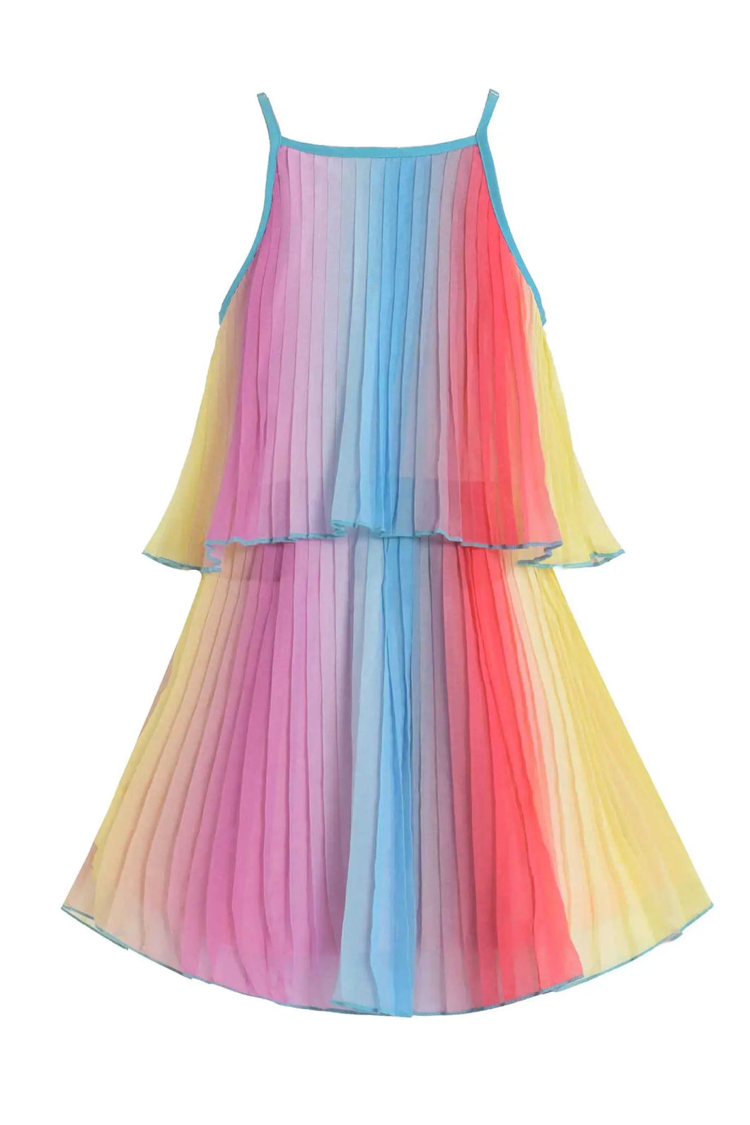 Truly Me - Rainbow Pleated Dress