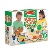Melissa and Doug - Feed & Groom Horse Care Play Set