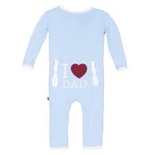 KicKee Pants Holiday Fitted Applique Coverall - Pond 