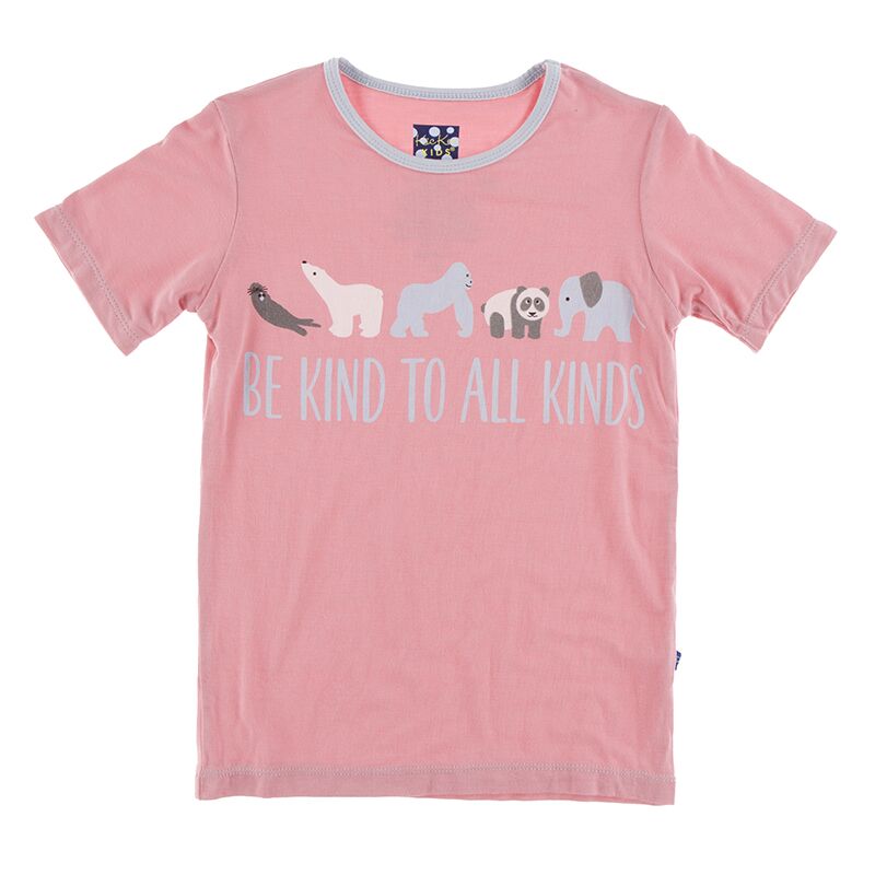Kickee Pants Short Sleeve Easy Fit Piece Print Tee (Strawberry Be Kind) Preorder
