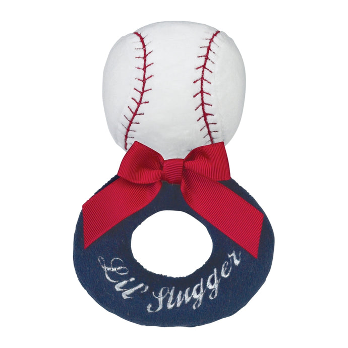 Lil' Slugger Baseball Ring Rattle Bearington Collection