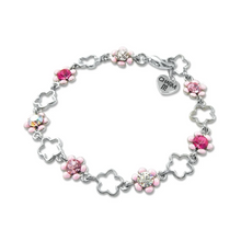 Charm It! - Pink Flower Charm Bracelet