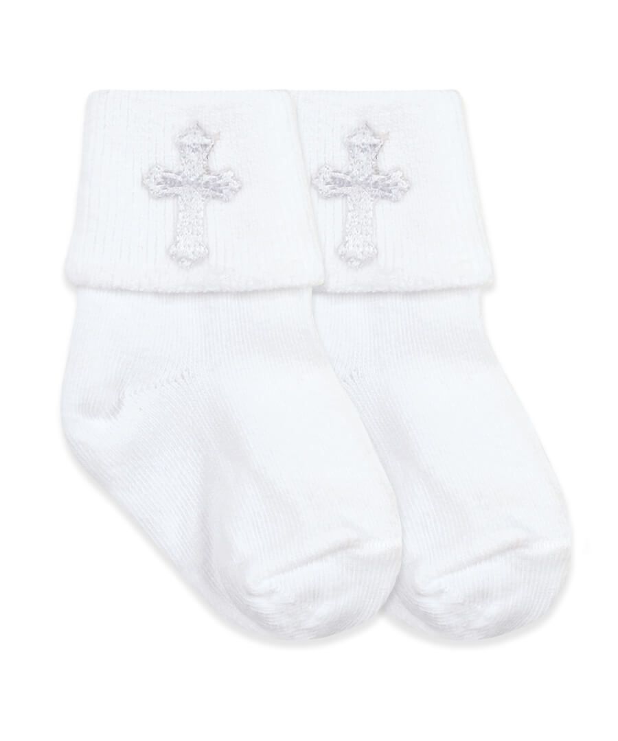 Jefferies Socks Smooth Toe Christening Turn Cuff Socks 1 Pair