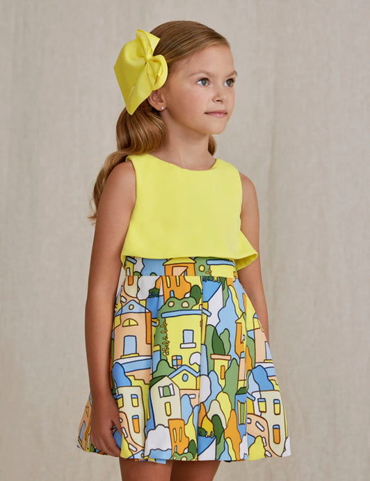 Abel and Lula Combined Crepe Special Occassion Capri Dress