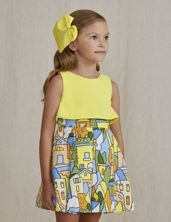 Abel and Lula Combined Crepe Special Occassion Capri Dress