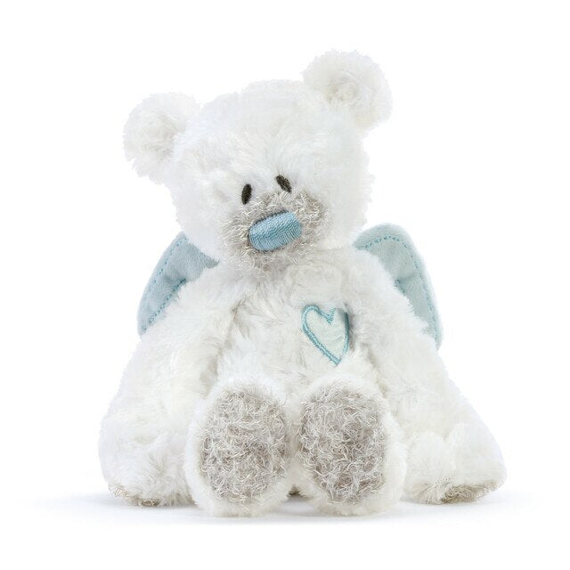 Demdaco Blue Guardian Angel Bear Rattle