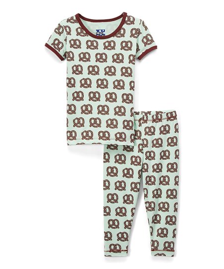 Kickee Pants Giant Pretzel Short Sleeve and Pants Set