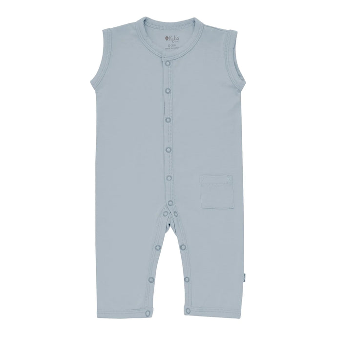 Kyte Snap Romper in Fog