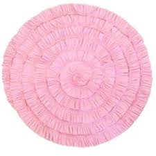 Lemon Loves Layette - Round Ruffle Blanket - Pink