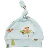 ANGEL DEAR CAMPING FOX KNOTTED HAT BLUE 0-3 MO