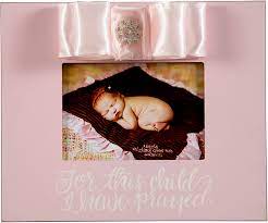 Sue Berk Designs Pink 10x12 Wood Frame - For this child, I have prayed